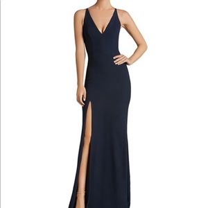 🎉SALE🎉 Dress the Population Iris Slit Crepe Gown